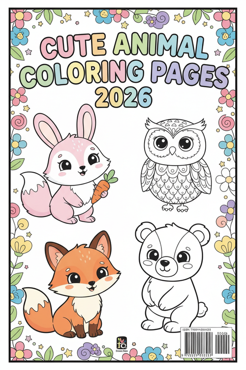 Cute Animal Coloring Pages 2026 Cover