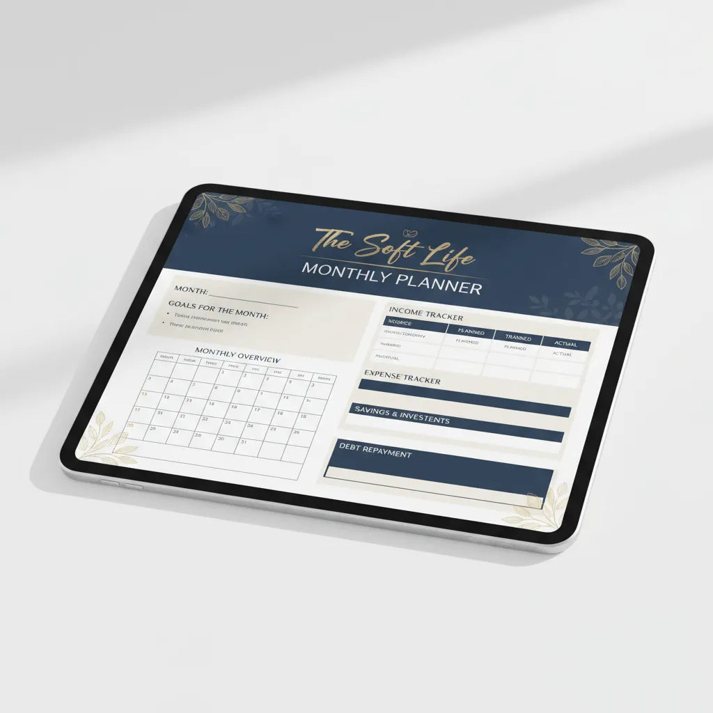 Soft Life Monthly Planner